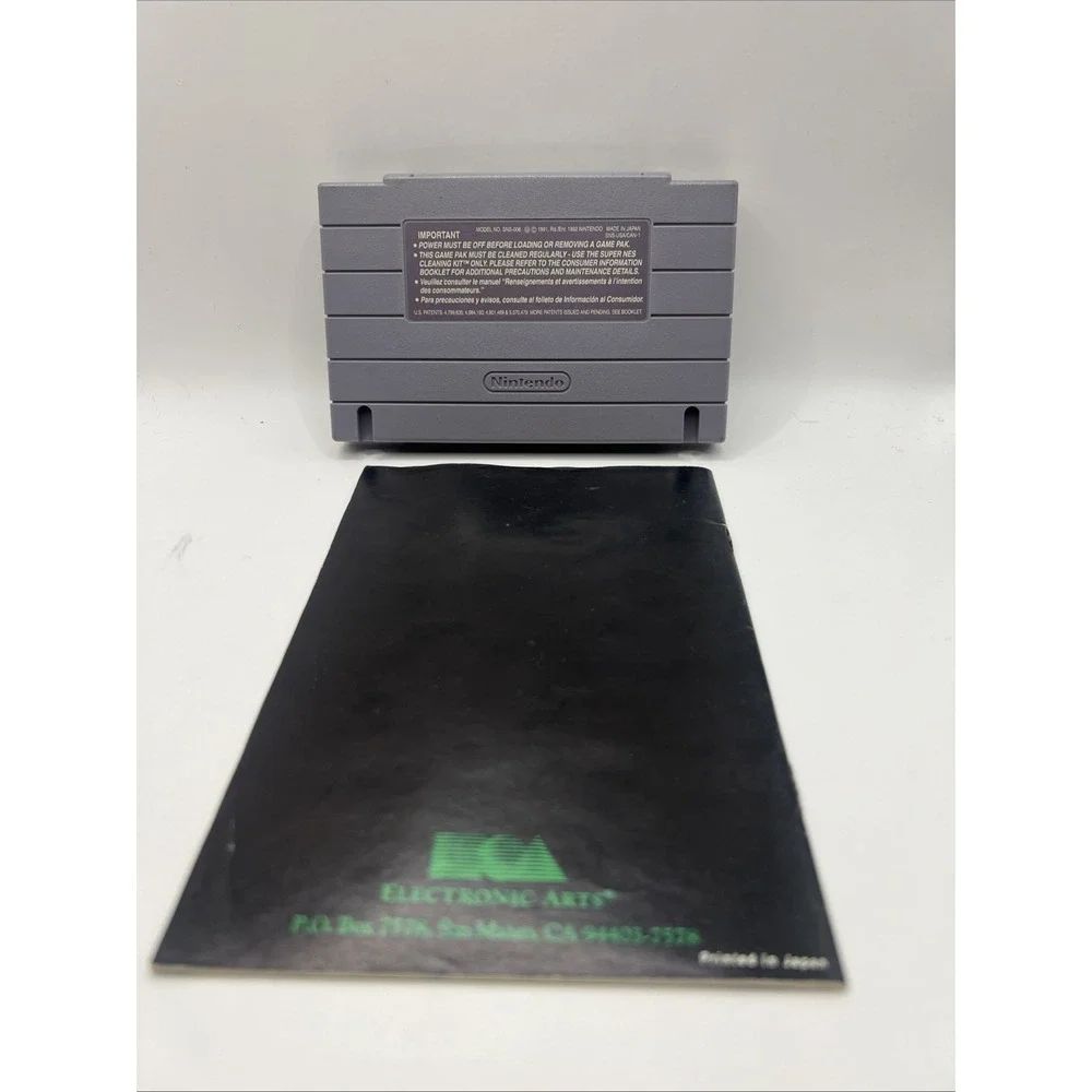 EA Sports PGA Tour Golf - Super Nintendo SNES- Tested Working With Manual